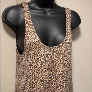 Pink cheetah tank top